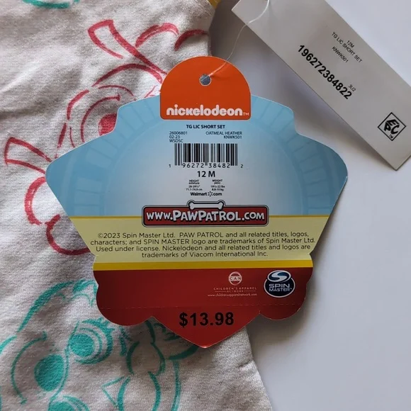 Paw Patrol 12 months Pup Power Tshirt and Short Set, Everest and Skye - Picture 6 of 11